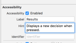 Cropped results hint xcode